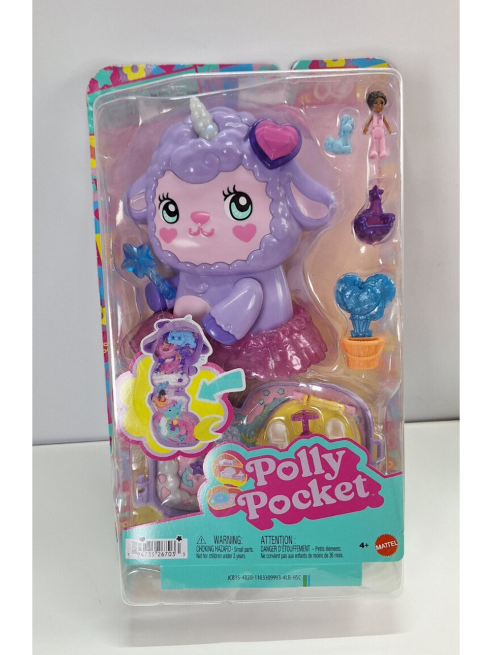 Mattel Polly Pocket Cozy Dreamland Lamb Compact Playset